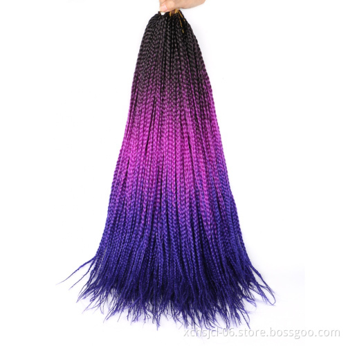 Wholesale Price Box Braids Crochet Twist Synthetic Hair For Women